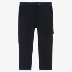 Week-end à La Mer Boys Navy Blue Cotton Joggers