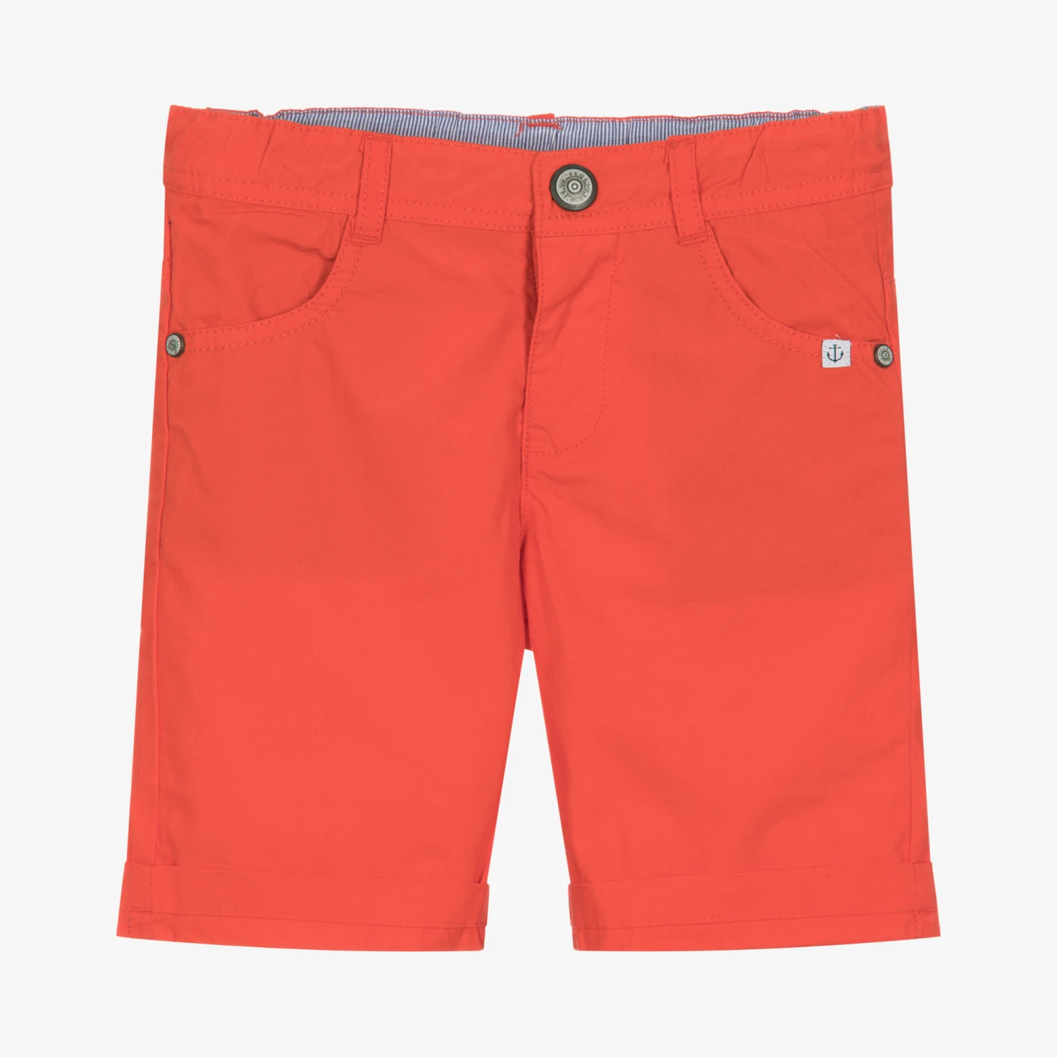 Week-end à La Mer Boys Orange Cotton Shorts 1 Week-end à La Mer Boys Orange Cotton Shorts