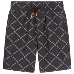Zadig & Voltaire Zadig&Voltaire Black Logo Print Swim Shorts
