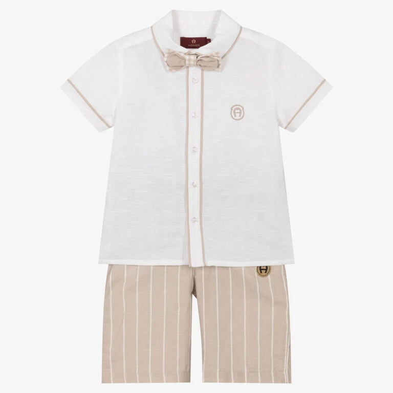 The Little Outfit Sales Store 19 The Little Outfit Sales Store -The Little Outfit Sales Store aigner boys beige striped shorts set 483024 bc5bdf4391646a0451a43dcdeb9750972a90055b 768x768 1